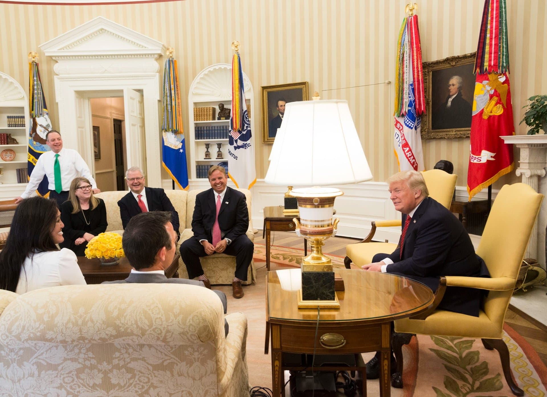 James Dickey meeting with President Trump in the Oval Office